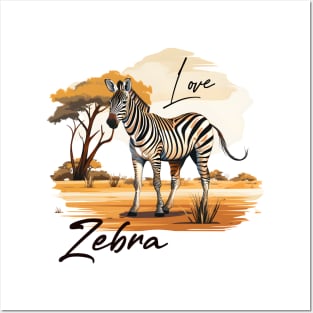 Happy Zebra Posters and Art